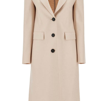 Harris Wharf London single-breasted coat in pressed wool