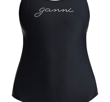 Ganni one-piece swimsuit with logo