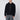 Lardini Black wool and cashmere hooded cardigan