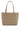 Dolce & Gabbana structured shopping bag in taupe smooth calfskin