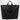 Tekla Tekla Beach bag in black cotton