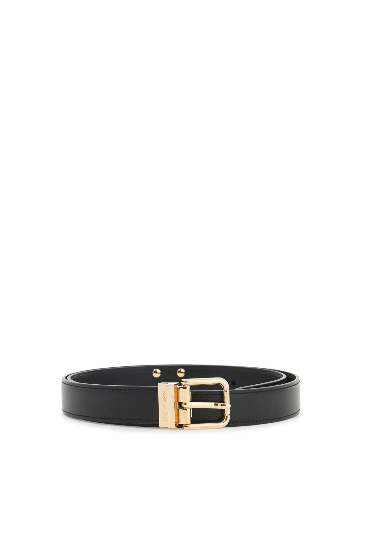 Ceinture en cuir lisse Dolce &amp; Gabbana dg avec 8