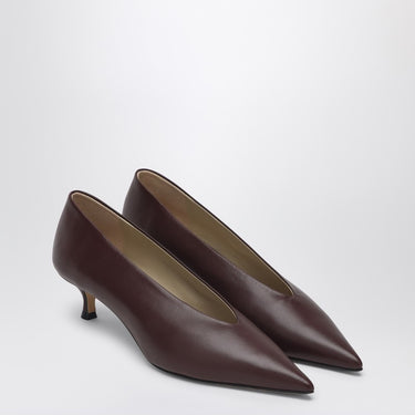 Le Monde Béryl Décolleté Babouche Kitten colour Oxblood