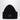 Acne Studios Black large face logo beanie - Yak