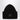 Acne Studios Black large face logo beanie - Yak