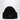 Acne Studios Acne Studios Black large face logo beanie - Yak