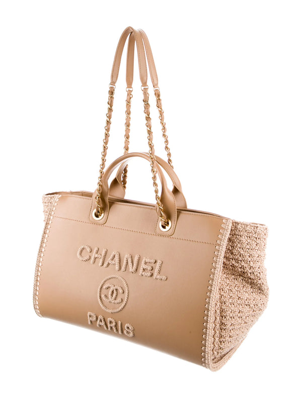 Chanel Crochet Large Deauville Shopping Bag