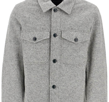 Woolrich reflective wool blend shirt jacket