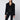 Patou Patou Short black double-breasted coat