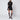 Patou Patou Black mini dress with buckle collar