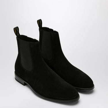 Doucal''s Black suede ankle boot