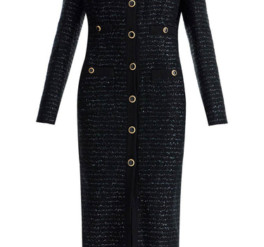 Alessandra Rich midi tweed dress with sequins