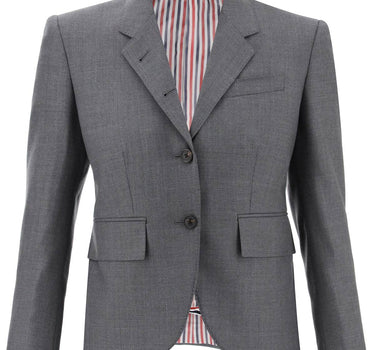 Thom Browne single-breasted cropped jacket in 120's wool