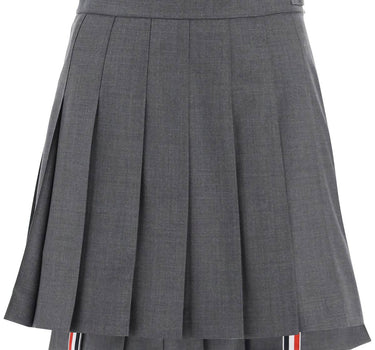 Thom Browne wool pleated mini skirt