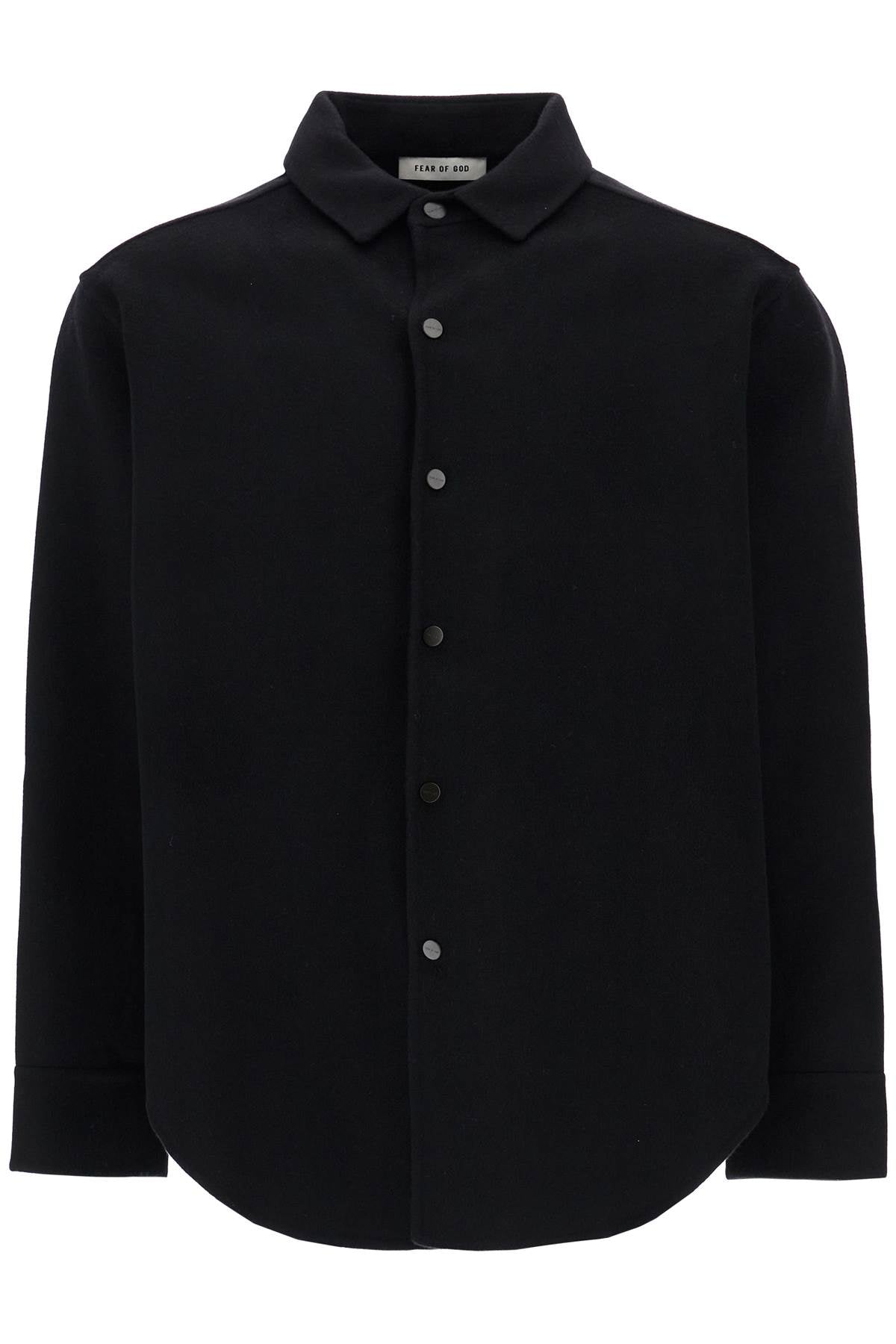 Chemise noire oversize en laine vierge Fear Of God