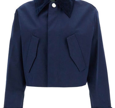 Ami Alexandre Matiussi cropped canvas jacket for women