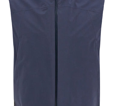 Herno Laminar dark blue waterproof gilet in polyamide with high collar