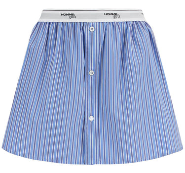 Homme Girls blue striped mini skirt