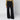 Ganni GANNI Black washed-effect baggy jeans
