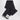 Jil Sander Jil Sander Black padded scarf with logo
