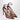 Aquazzura Decolleté Love Affair 85 in mesh with brown suede