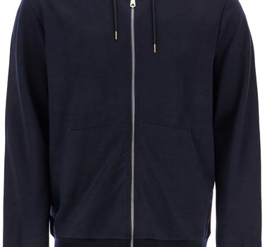 Paul Smith wool jersey zip-up sweatshirt with