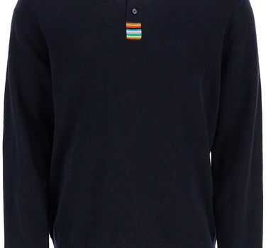 Paul Smith merino wool polo-style pullover sweater