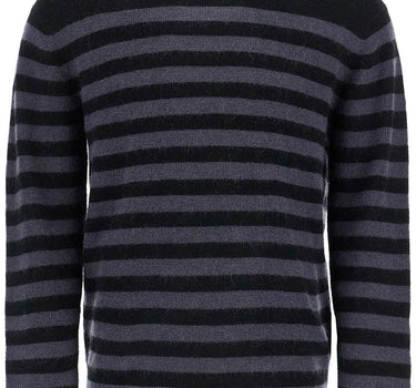 PS Paul Smith striped wool and mohair blend pullover