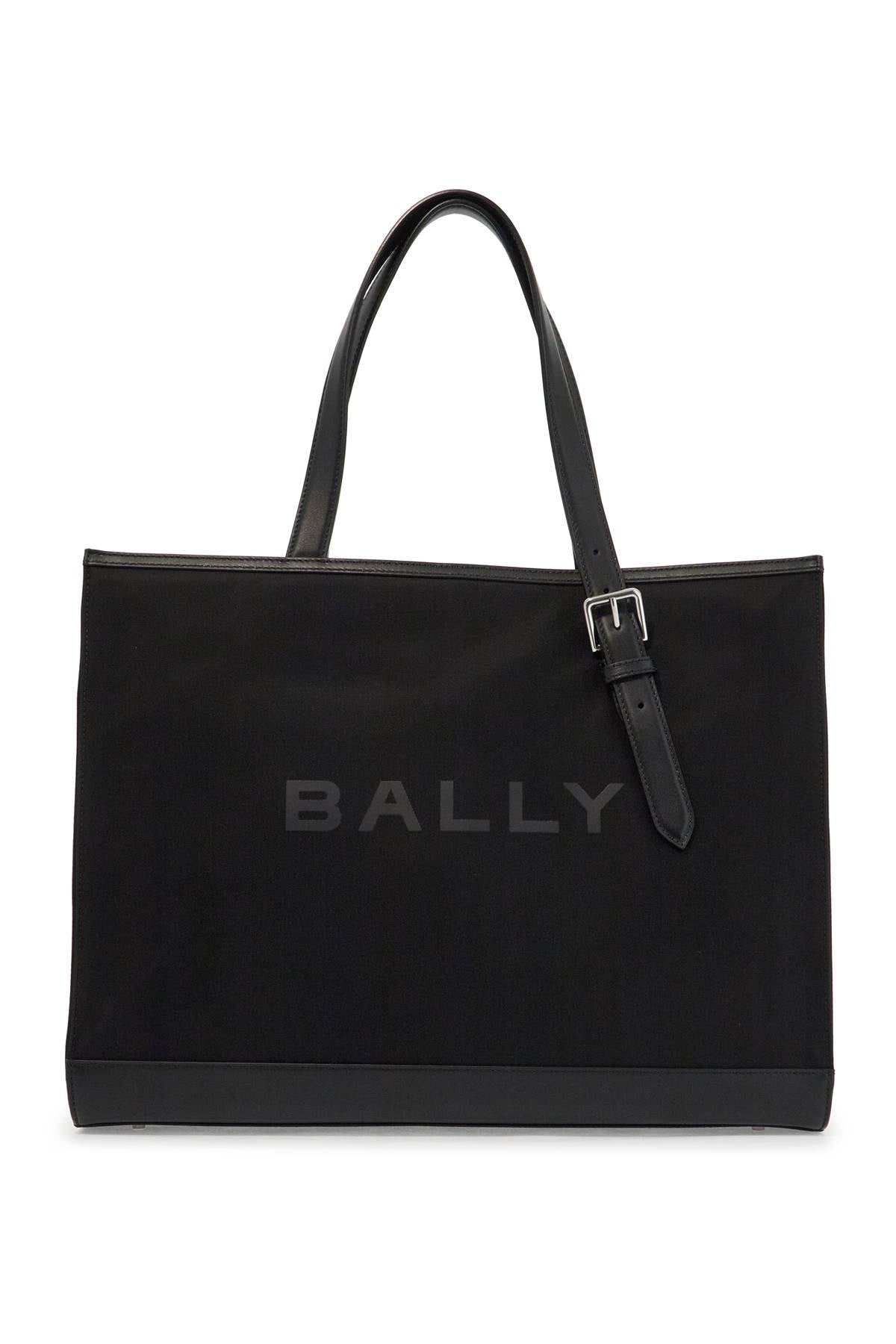 Sac fourre-tout en nylon et cuir Bally East/West