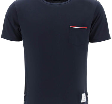 Thom Browne t-shirt con taschino rwb