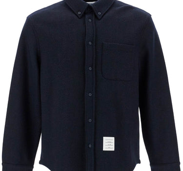 Thom Browne herringbone wool blend overshirt