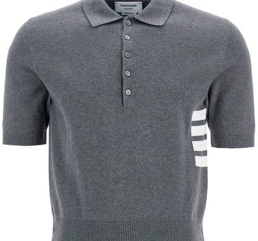 Thom Browne 4-bar knit polo shirt