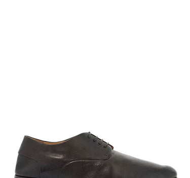 Marsell dark brown calfskin derby with leather sole