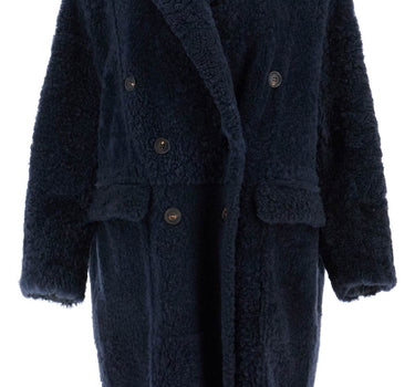 Brunello Cucinelli shearling frosty effect coat