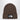 The North Face Brown beanie with logo patch