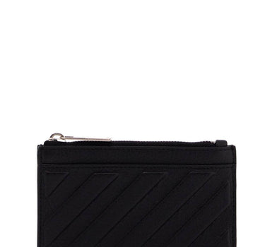 Off White Off-White leather diag card holder