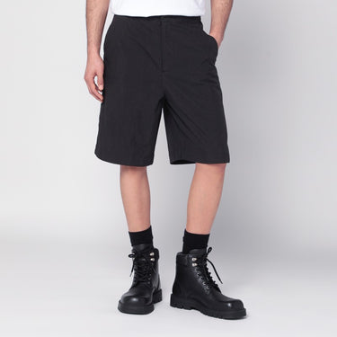 OAMC Peacemaker black bermuda shorts in cotton blend