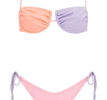 Reina Olga penny color-block bikini set