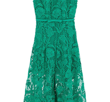 Self-Portrait Self Portrait sleeveless midi lace dress