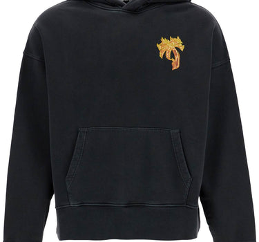 Palm Angels 'burning palm oversized hoodie with hood'