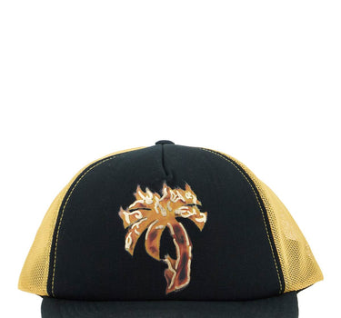 Palm Angels 'burning palm trucker hat