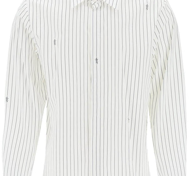 Amiri striped shirt with staggered logo