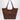Roger Vivier ROGER VIVIER Viv'' Choc Medium Shopping Bag in brown suede