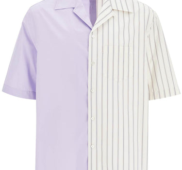 Lanvin asymmetric bowling shirt with