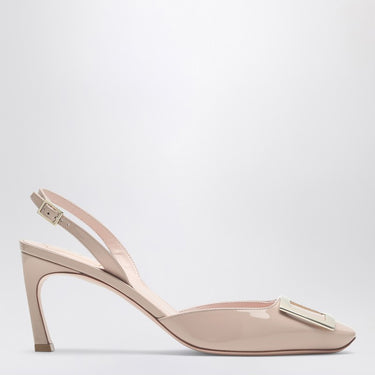 ROGER VIVIER Trompette Slingback in Collant coloured patent leather