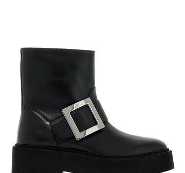 Roger Vivier "viv' platform rangers ankle