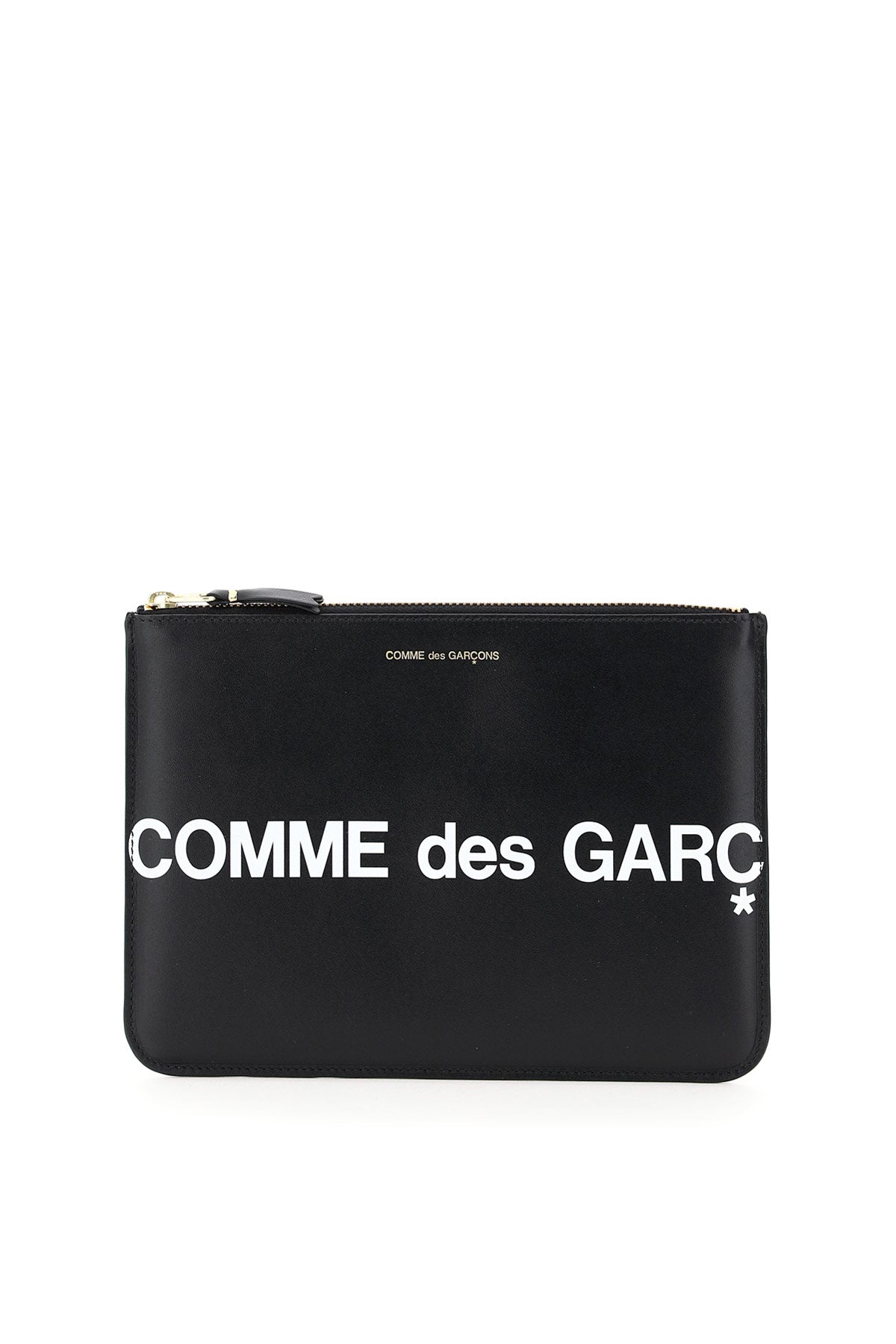 Pochette Comme Des Garcons Wallet en cuir avec logo