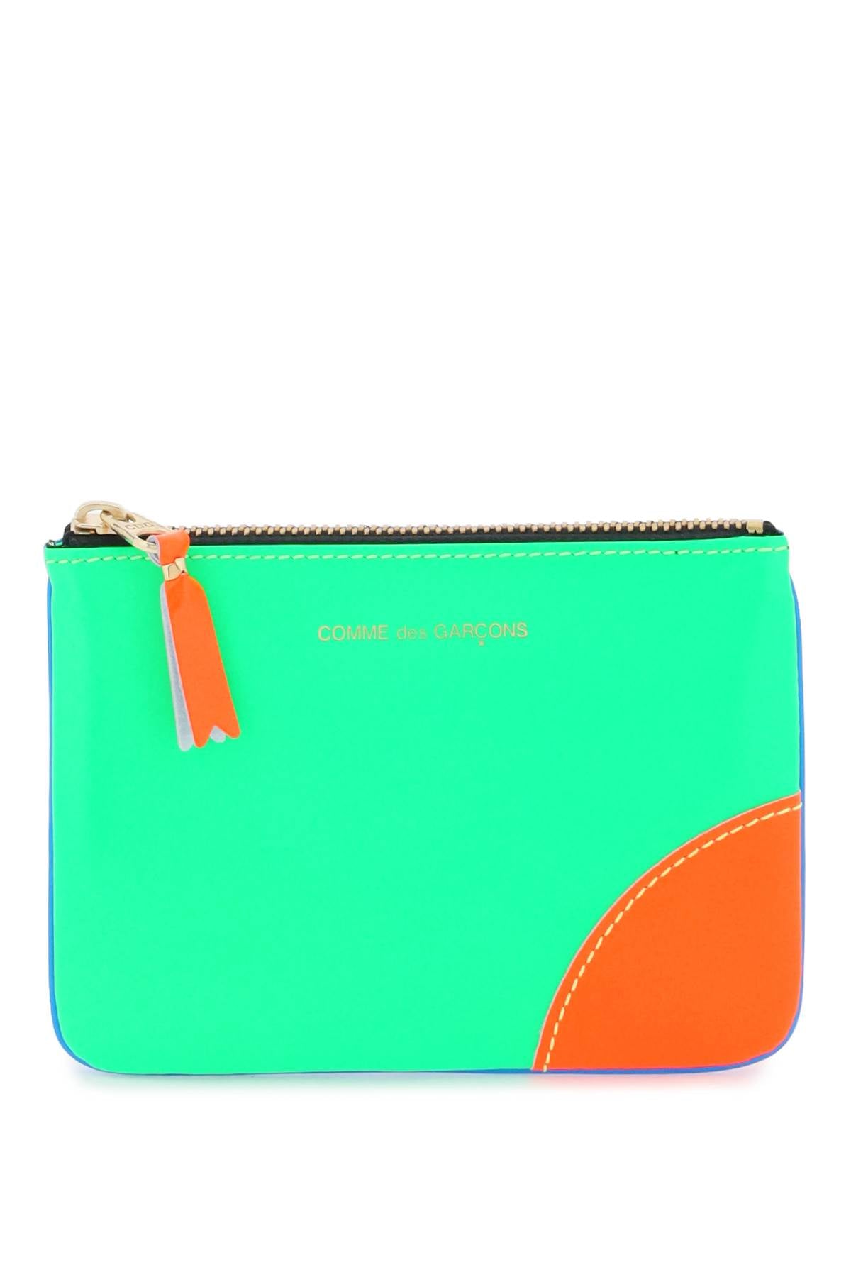 Comme Des Garcons Wallet mini pochette fluo