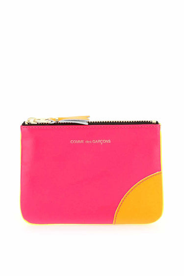 Comme Des Garcons Wallet mini pochette fluo