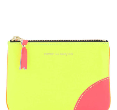 Comme Des Garcons Wallet fluo mini pouch